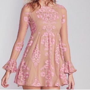 For Love & Lemons Temecula Mesh Mini Dress
